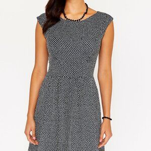 EMERALD Sundae Fit and Flare Dress. Size 5 (Jrs) Black and White - NWT